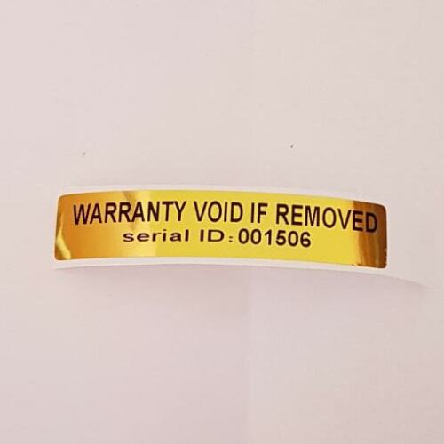 Hologram Stickers Labels Dogbone Warranty Void Labels Tamper Proof 50 mm x 10mm