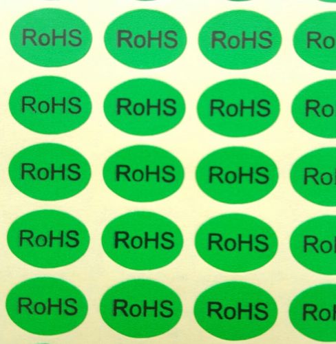 RoHS self-adhesive Labels, Green Stickers