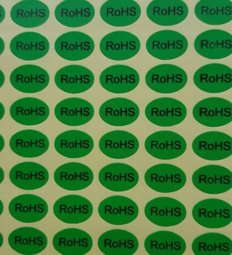 RoHS self-adhesive Labels, Green Stickers