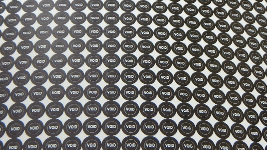 Round VOID Warranty Tamper Proof Stickers Screw Hole Security Seal 3 mm diameter