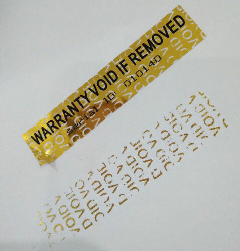Hologram Stickers Labels Dogbone Warranty Void Labels Tamper Proof 50 mm x 10mm