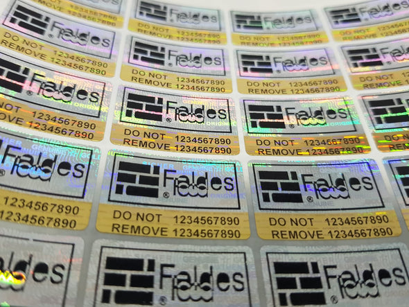 Personalized Hologram Labels Warranty Void If Removed with Personalized Imprint Tamper Proof Stickers Authentic