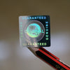 VOID silver Genuine Guaranteed and Original Global Hologram sticker in 20x20mm in square
