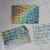 Hologram Stickers 20 x 30 mm silver Holographic stickers Warranty VOID stickers