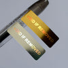 VOID IF REMOVED security Hologram only for one time use Silver Gold color 10 mm x 30 mm Holographic sticker for Packaging