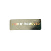 VOID IF REMOVED security Hologram only for one time use Silver Gold color 10 mm x 30 mm Holographic sticker for Packaging