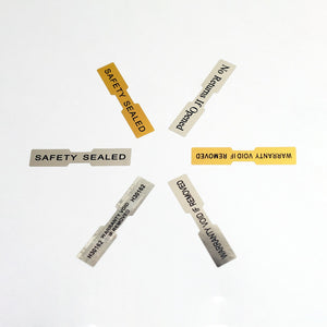 Custom Stickers On Hologram Secure Original Genuine Valid Authentic Holographic Lable 10x50mm Bone Shape VOID Label