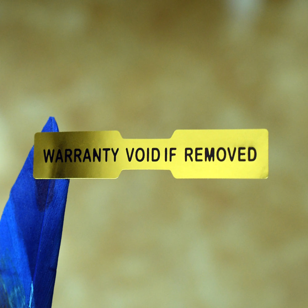 Custom Stickers Hologram Secure Original Genuine Valid Authentic Holographic Labels 10 x 50 mm Bone Shape VOID Label