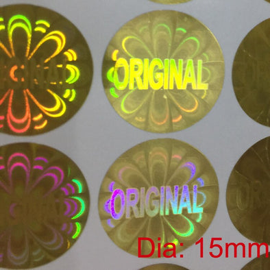Small hologram ORIGINAL hologram sticker 15 x 15 mm Shiny Flower holographic stickers