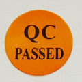 QC passed / Quality Control passed PVC label